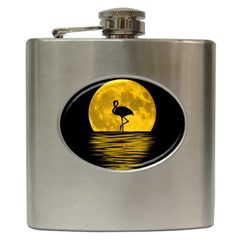 Moon Reflection Flamenco Animal Hip Flask (6 Oz)