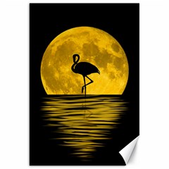 Moon Reflection Flamenco Animal Canvas 20  X 30 