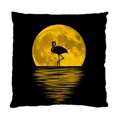 Moon Reflection Flamenco Animal Standard Cushion Case (one Side) by HermanTelo