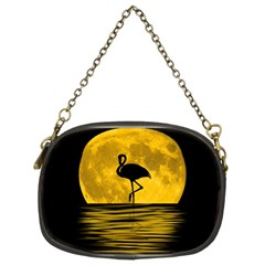 Moon Reflection Flamenco Animal Chain Purse (two Sides)