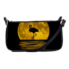 Moon Reflection Flamenco Animal Shoulder Clutch Bag by HermanTelo