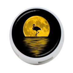 Moon Reflection Flamenco Animal 4-port Usb Hub (one Side) by HermanTelo