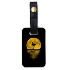 Moon Reflection Flamenco Animal Luggage Tag (one Side)