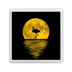 Moon Reflection Flamenco Animal Memory Card Reader (square) by HermanTelo