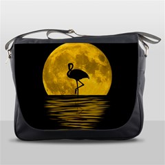 Moon Reflection Flamenco Animal Messenger Bag