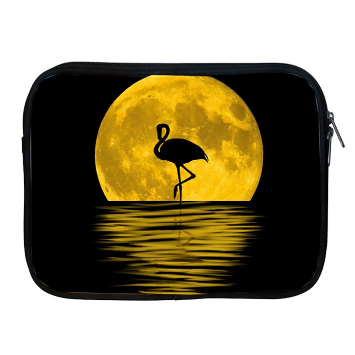 Moon Reflection Flamenco Animal Apple iPad 2/3/4 Zipper Cases