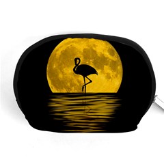 Moon Reflection Flamenco Animal Accessory Pouch (medium)