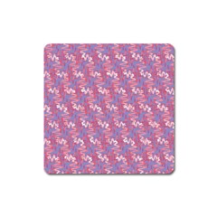 Pattern Abstract Squiggles Gliftex Square Magnet by HermanTelo