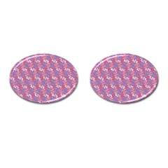 Pattern Abstract Squiggles Gliftex Cufflinks (oval) by HermanTelo