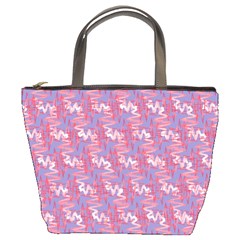 Pattern Abstract Squiggles Gliftex Bucket Bag