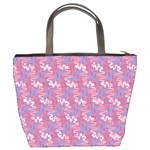 Pattern Abstract Squiggles Gliftex Bucket Bag Back