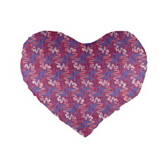 Pattern Abstract Squiggles Gliftex Standard 16  Premium Heart Shape Cushions