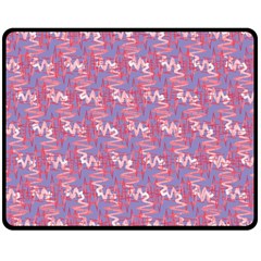 Pattern Abstract Squiggles Gliftex Double Sided Fleece Blanket (medium)  by HermanTelo