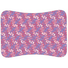 Pattern Abstract Squiggles Gliftex Velour Seat Head Rest Cushion