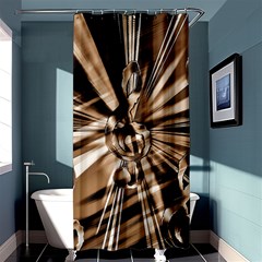 Music Clef Tones Shower Curtain 36  X 72  (stall) 