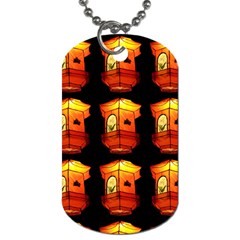 Paper Lantern Chinese Celebration Dog Tag (two Sides)