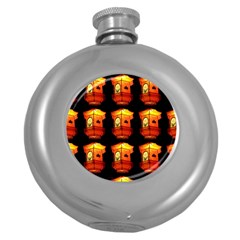 Paper Lantern Chinese Celebration Round Hip Flask (5 Oz) by HermanTelo