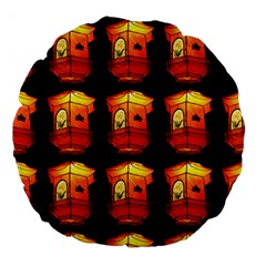 Paper Lantern Chinese Celebration Large 18  Premium Flano Round Cushions