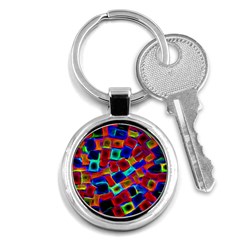 Neon Glow Glowing Light Design Key Chain (round) by HermanTelo