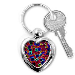 Neon Glow Glowing Light Design Key Chain (heart) by HermanTelo