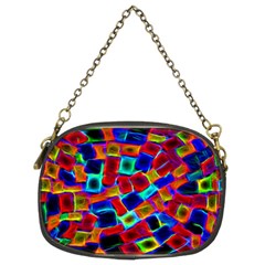 Neon Glow Glowing Light Design Chain Purse (two Sides) by HermanTelo