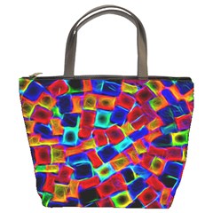 Neon Glow Glowing Light Design Bucket Bag