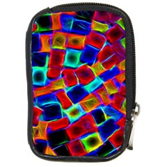 Neon Glow Glowing Light Design Compact Camera Leather Case