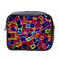 Neon Glow Glowing Light Design Mini Toiletries Bag (two Sides) by HermanTelo