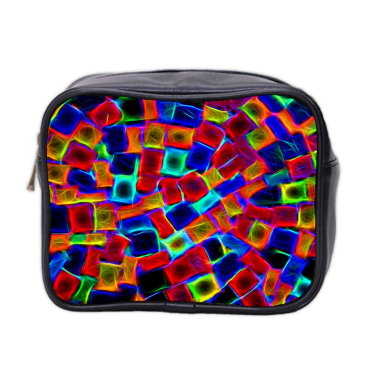 Neon Glow Glowing Light Design Mini Toiletries Bag (Two Sides)