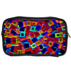 Neon Glow Glowing Light Design Toiletries Bag (one Side) by HermanTelo