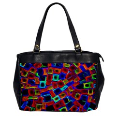 Neon Glow Glowing Light Design Oversize Office Handbag