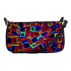 Neon Glow Glowing Light Design Shoulder Clutch Bag by HermanTelo