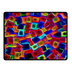 Neon Glow Glowing Light Design Fleece Blanket (small)