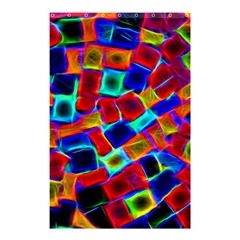 Neon Glow Glowing Light Design Shower Curtain 48  X 72  (small)  by HermanTelo