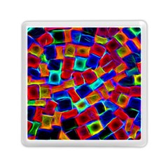 Neon Glow Glowing Light Design Memory Card Reader (square)