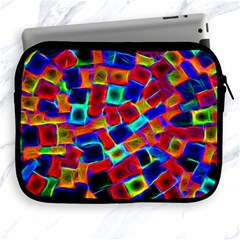 Neon Glow Glowing Light Design Apple Ipad 2/3/4 Zipper Cases by HermanTelo