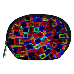 Neon Glow Glowing Light Design Accessory Pouch (medium)