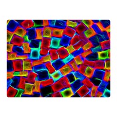 Neon Glow Glowing Light Design Double Sided Flano Blanket (mini)  by HermanTelo