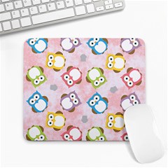 Owl Bird Cute Pattern Background Large Mousepads