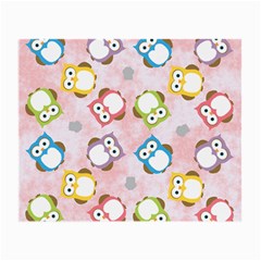 Owl Bird Cute Pattern Background Small Glasses Cloth