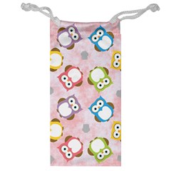 Owl Bird Cute Pattern Background Jewelry Bag