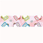 Owl Bird Cute Pattern Background Large Bar Mats 32 x8.5  Bar Mat