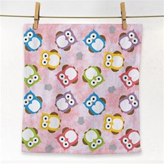 Owl Bird Cute Pattern Background Face Towel