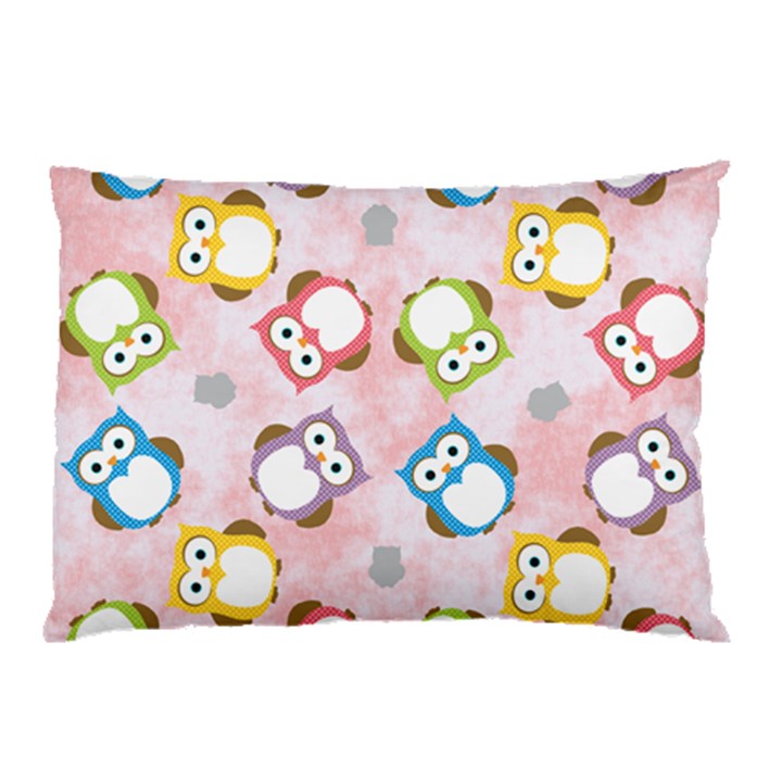 Owl Bird Cute Pattern Background Pillow Case