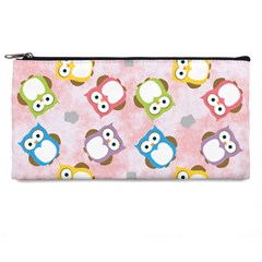 Owl Bird Cute Pattern Background Pencil Cases