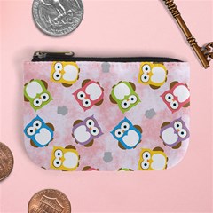 Owl Bird Cute Pattern Background Mini Coin Purse