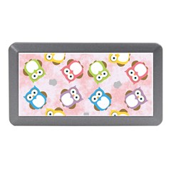 Owl Bird Cute Pattern Background Memory Card Reader (mini)