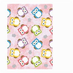 Owl Bird Cute Pattern Background Small Garden Flag (two Sides)