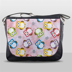 Owl Bird Cute Pattern Background Messenger Bag