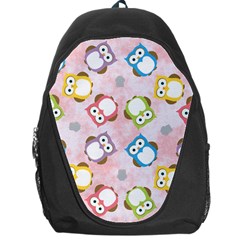 Owl Bird Cute Pattern Background Backpack Bag